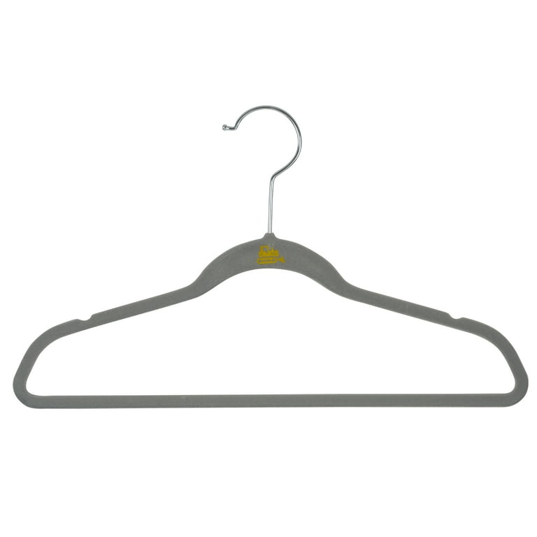 Honey-Can-Do Pink Slim-Profile Non-Slip Velvet Hangers (25-Pack)