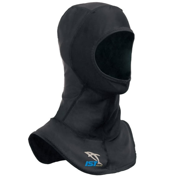 IST PURiGUARD iCOOL Spandex Diving Hood, Wetsuit Cap with Bib (Black, Medium)