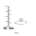 thumbnail image 3 of Pompeii 3/8ct Lab Created Solitaire Diamond Engagement Ring 14k White Gold (F,VS/SI), 3 of 3