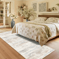 thumbnail image 2 of Runner Rugs for Hallway, 2x8 Washable Soft Non Slip Floor Rugs for Kitchen, Modern Mat for Living Room Bedroom Entryway Off-White & Blue, 2 of 7