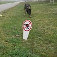 thumbnail image 6 of Uiz Merueh No Pooping Dog Signs for Yard Prevent Pets from Pooping and Peeing on Beautiful Lawn/Patio/Yard/Garden - Be Respectful/No Poop and Pee, 6 of 7