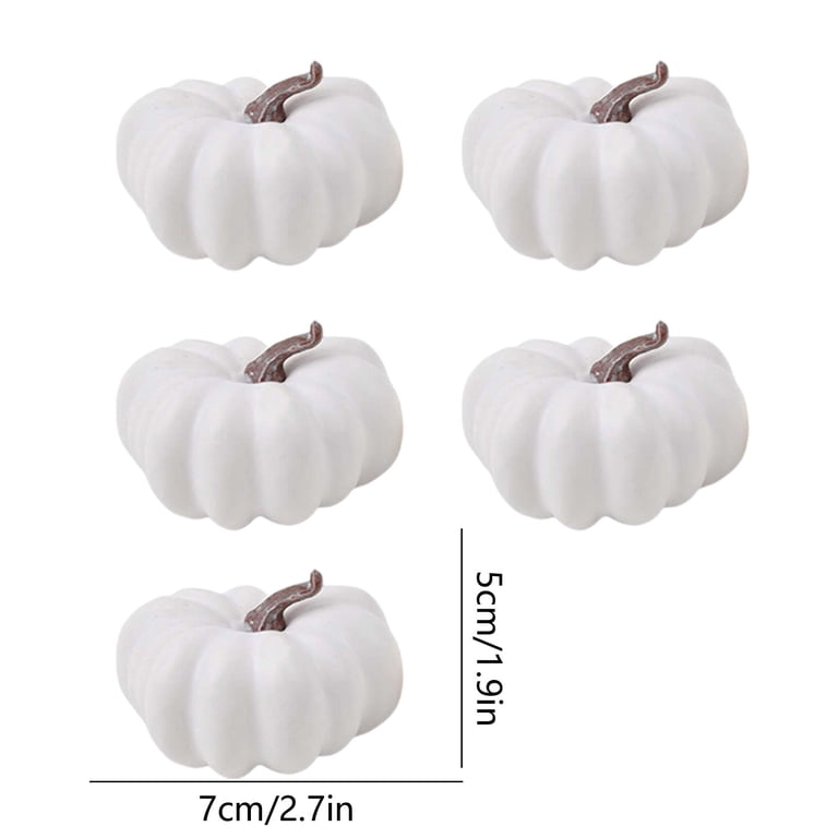 Sahpxhe Halloween Fake Pumpkin Decorations Indoor, Mini Artificial