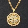 thumbnail image 5 of KEINXS Big Rotatable Us Dollar Money Sign Pendant Necklace Men Rapper Hip Hop, 5 of 6