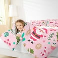 thumbnail image 4 of Manfei Santa Claus 2pcs Bedding Comforter Set,Happy New Year Twin Comforter Sets,Pink Green Breathable Bedding Set,Lightweight Merry Christmas Room Decor,Reversible, 4 of 8