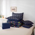 thumbnail image 6 of Feelyou Kawaii Navy Robot Bedding Comforter Set 7pcs, Boys Girls Queen Bedding Sets, 6 of 8