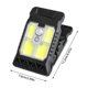 thumbnail image 2 of Lámpara solar con sensor de movimiento para jardín exterior con clip, iluminación de pared portátil para puerta de patio, 2 of 2