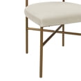 thumbnail image 4 of TOV Furniture Kim 19.7" Transitional Velvet Dining Chair in Gray/Gold, 4 of 6
