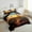 Blue Yellow, variant on Western Cowgirl Bedding Set,West Style Cowboy Horse Comforter Set Room Decor,Vintage Sunset Quilt Bed Set Rustic Country Style Down Comforter 2Pcs