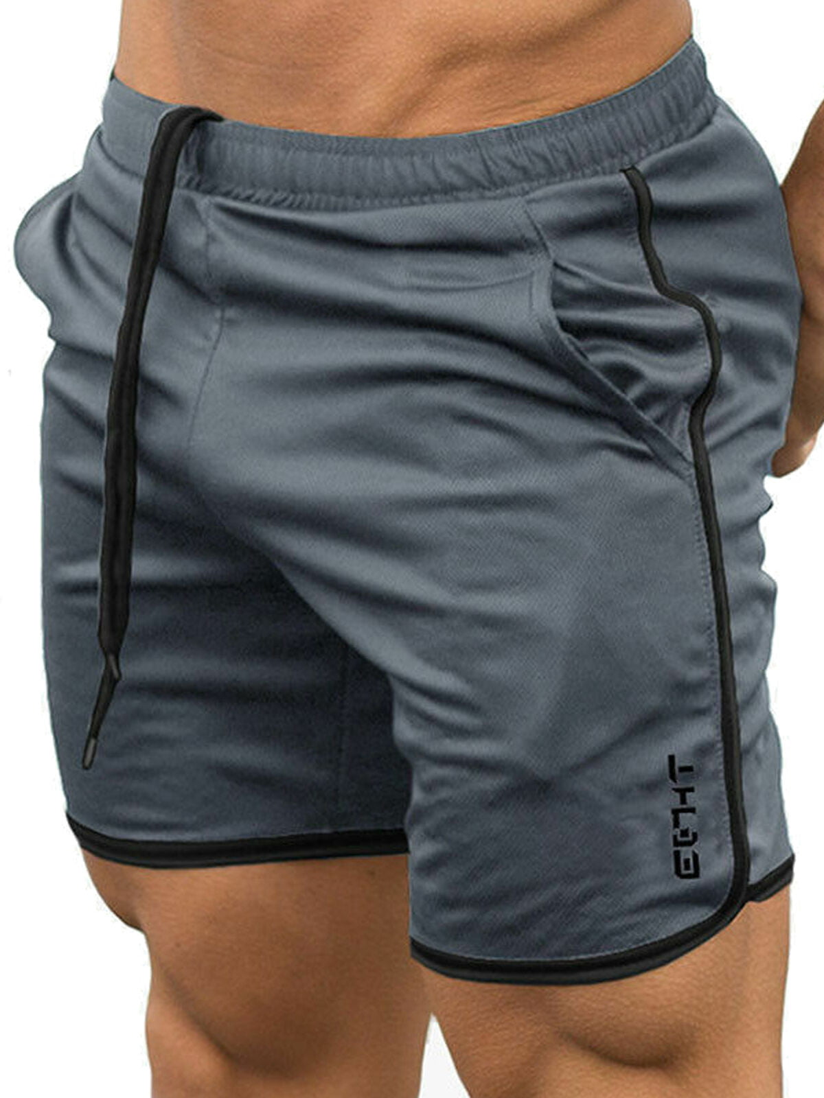 Men's GYM Shorts Training Running Sport Workout Casual Jogging Pants Trousers @^