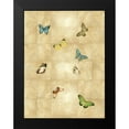 thumbnail image 2 of Blake, Madeline 12x14 Black Modern Framed Museum Art Print Titled - Butterflies on Gold II, 2 of 5