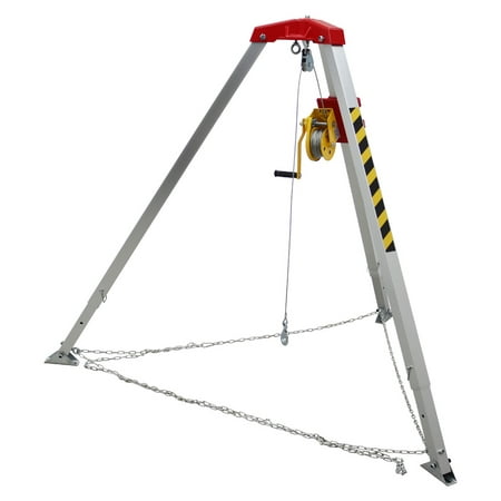 Image of EQCOTWEA Confined Space Tripod Kit Emergency Rescue Aluminum Alloy Load-bearing 1102Lbs