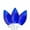 Blue, variant on 25 Count Green LED C9 Christmas Lights, 16 ft White Wire