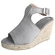 thumbnail image 2 of Moda mujer sólido verano señoras cómodas sandalias talón pendiente Casual playa zapatos Wmkox8yii  sa885, 2 of 5