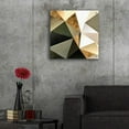 thumbnail image 5 of Epic Art 'Gold Polygon Wall I' by Alonzo Saunders, Acrylic Glass Wall Art, 24"x24", 5 of 8
