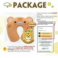 thumbnail image 2 of Almohada de viaje para niños, cojín para el cuello, regalo de Navidad y Halloween, almohada ultra suave para el cuello de animales para dormir, dolor de cuello para asiento de coche de avión TGV (Tige, 2 of 5