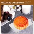 thumbnail image 4 of AURARMLET 100Pcs Paper Cupcake Dessert Displays Tray Silver High-end Design Rectangular Cake Board Rounds for Bakers, 4 of 8