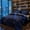 Blue, variant on 2/3 Pcs Urban Dark Style Quilted Bedspread Set(1 Quilt and 1/2 Pillowcases), Purple & Black Abstract Patchwork Coverlet, Soft Microfiber Bedding for Men’s Bedroom, Guest Room & Modern Home