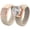 Nude and Rose Gold, variant on Set Silicone Ring – 7mm Round Solitaire CZ | Patented Design - GlowStone Collection