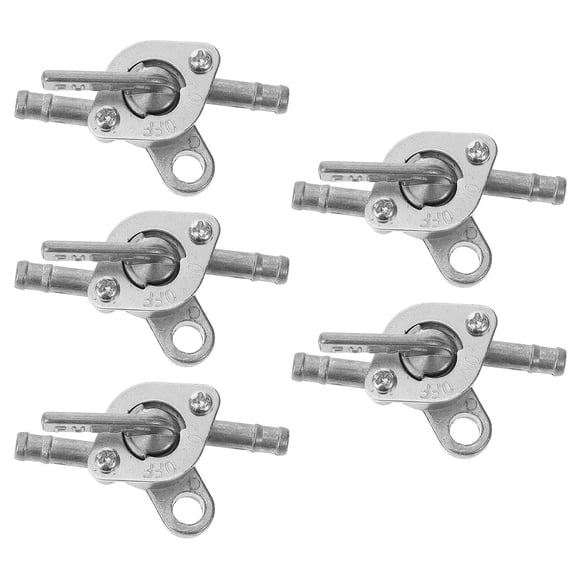 OULII 5Pcs Outdoor Fuel Tank Switch Valves Silver Cautery Zinc Fuel Control For Mini Bikes