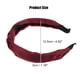 thumbnail image 2 of Diadema con nudo de satén, diadema para mujer, rojo vino, 1,2 pulgadas de ancho, 2 of 7