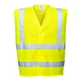 thumbnail image 2 of Portwest FR75 Mens Lightweight Flame Resistant Hi-Vis Safety Vest Yellow, 2X/3X, 2 of 2