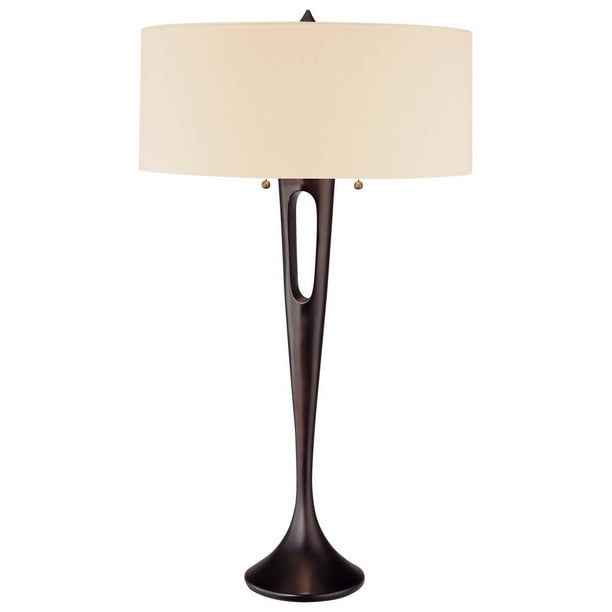 George Kovacs Needle 2 Light Table Lamp With Antique Dorian Bronze Finish Com George Kovacs Needle 2 Light Table Lamp, Simple Table Lamp By George Kovacs