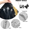 thumbnail image 6 of TSOVTHRID Black Gold Marble Texture Print 4 Pieces Gaming Chair Covers for Cats Breathable Rotating Gaming Chair Protector Computer Chair Seat Slipcovers with Armrest Covers, 6 of 7
