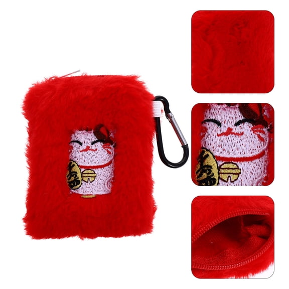 UPOUART Plush Vertical Cellphone Bag 1-Pack for Back to School Daily Use Storage and