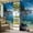 Forest Green Blue, variant on 1 Panel Outdoor Curtains for Patio Waterproof 54"x108" Nature Forest Weatherproof Privacy Outsides Curtains, Blue Sky Mountain Stone Lake Landscape Grommet Thermal Drapes for Cabana Porch Pergola
