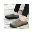thumbnail image 5 of Fangasis Mens Casual Shoes Closed Toe Winter Shoe Plush Lined Flats Travel Warm Slippers Olive Green 7.5, 5 of 7