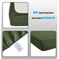 thumbnail image 6 of Chezmoi Collection Liam 7-Piece Olive Green Bed in a Bag Queen Comforter Set with Sheets Medallion Embossed Bedding Set, 6 of 9