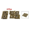 thumbnail image 4 of Unique Bargains 46mmx54mm Retro Style Double Acting Folding Screen Hinge Bronze Tone 4pcs, 4 of 4