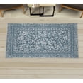 thumbnail image 1 of Modern Decorative Rug, Mosaic Look Abstract Polygonal Shapes Diamond Check Quirky Design Print, Quality Carpet for Bedroom Dorm and Living Room, 6 Sizes, Dark Sea, by Ambesonne, 1 of 1
