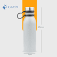thumbnail image 4 of Set de 2 Termos para Café y Agua con Tapa Hermética, Sin Derrames de Acero Inoxidable con Capacidad de 600ml - Botella Vaso Térmico Conserva Temperatura Blanco, 4 of 5
