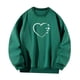 thumbnail image 2 of Sudadera de mujer, sudadera de cuello redondo, sudadera sin capucha, sudadera tipo pulóver, ropa de otoño L, 2 of 9