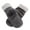 Gray, variant on Women Fuzzy Pom Pom Mitten Winter Gloves Warm Thick Windproof Cold Weather Gloves for Daily Outdoor Casual Wear Light Gray One Size