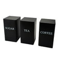 thumbnail image 1 of 3 Pieces Coffee Tea Container Set Metal Vintage Kitchen Jar Set with Airtight Lids Food Storage Container Jars for Kitchen Countertops Farmhouse Kitchen Home, 1 of 3