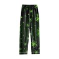 thumbnail image 4 of SCSAlgin Women St Patricks Day Pajamas Set Button Down Shamrock Print Shirt Long Pants Sleepwear, 4 of 4