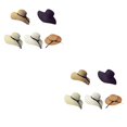 thumbnail image 3 of Jumpingount Sombrero de sol para mujer, con lazo, ala grande, de paja, con protección , sombrero de cúpula, plegable, para playa, verano, para caqui 2Conjunto, 3 of 6