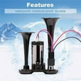 thumbnail image 6 of 600DB Super Loud Train Horns, 12V Waterproof Air Horns Replacement Kit, Car Air Electric Double Horns With Compressor, Automotive Accessories Universal for Car, Motorcycle, Truck, Bike, Boat, 6 of 7
