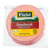 Field Sandwich Bologna, Sliced, Deli Meat, 16 oz