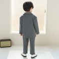 thumbnail image 5 of Hiijoy Infant Boys Formal Suit Blazer Trousers Birthday Party Tuxedo Outfits, Sizes 12-18M, 5 of 5