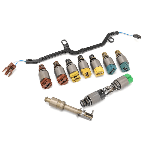 Remanufactured Woudy 6HP21 Transmission Valve Body Solenoid Repair Kit 9PCS with Wire Harness for BMW 550i 740i 750i X5