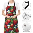 thumbnail image 4 of Kdxio Strawberry2 Apron with Pockets Adjustable Kitchen Aprons for Men Women Waterproof Aprons for Cooking,Drawing,Crafting, Baking Household Cleaning, 4 of 8