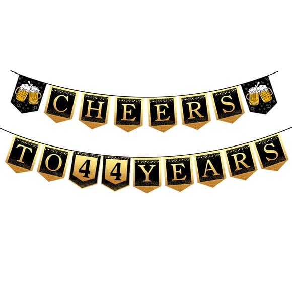 44th Happy Birthday Banner, 44 Year Old Birthday Decorations for Women or Men, Amazing Party Bunting Decoration, Hanging Decor for Her or Him