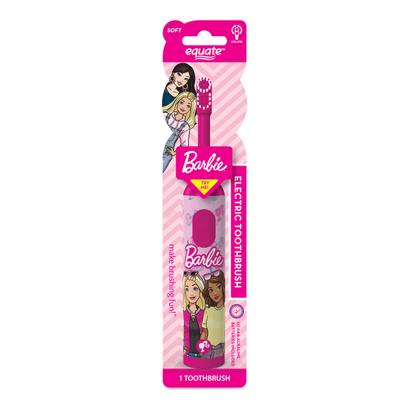 Equate Kids Barbie Electric Toothbrush for Children, Pink