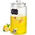thumbnail image 1 of VEVOR Distributeur de Boissons 2 Gal Distributeur de Boissons pour Fêtes en Verre avec Robinet, 1 of 9
