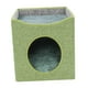 thumbnail image 5 of Cama para gatos, nido para gatos semicerrado, tienda suave para gatitos, cama para dormir para mascotas de doble capa, casa cubo para gatitos, gatos, Verde claro, 5 of 9