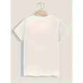 thumbnail image 3 of Walk By Faith Print T-shirt, Casual Short Sleeve Crew Neck Top For Spring & Summer, Women's Clothing, 3 of 6