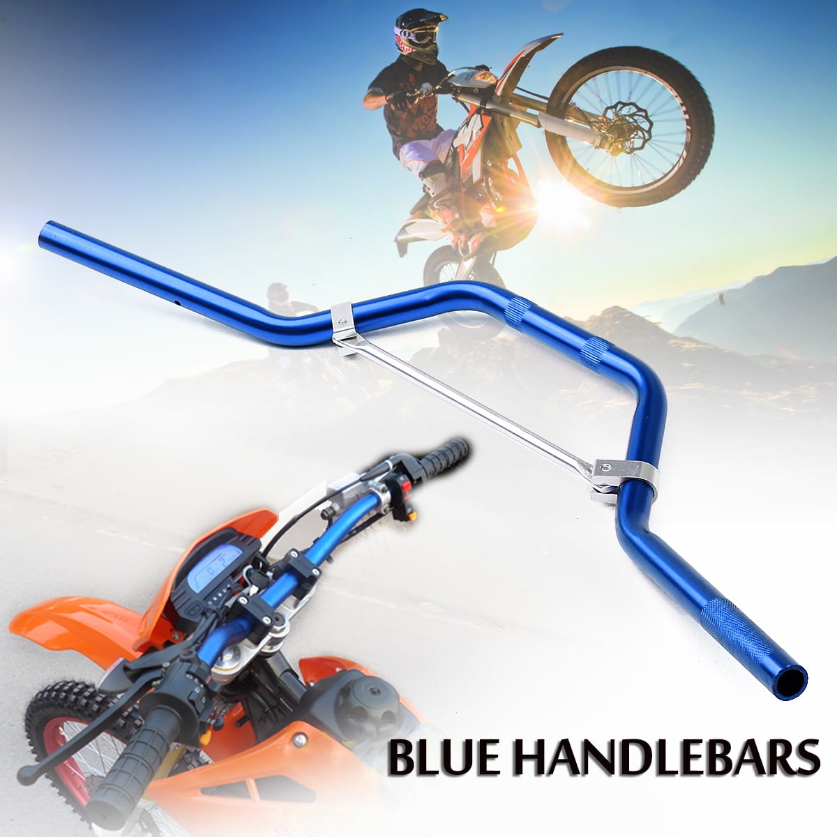 7/8" Motorcycle Braced Handlebar Pit Dirt Bike Dirtbike Handle Bar 50cc